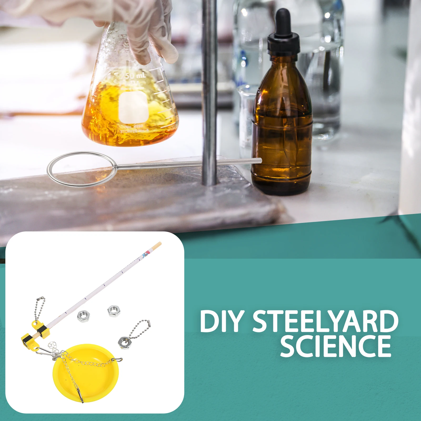 1Set DIY Steelyard Science Experiment Kit Educational Tool Preschool Classroom Kids Activities Hands-on Assembly
