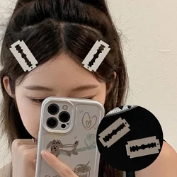 4pcs Creative Acrylic Simulated Blade Hairpins Lovely For Girls Headwear Girl Fashion Light Luxury Hairpin Adorable Hair Clips