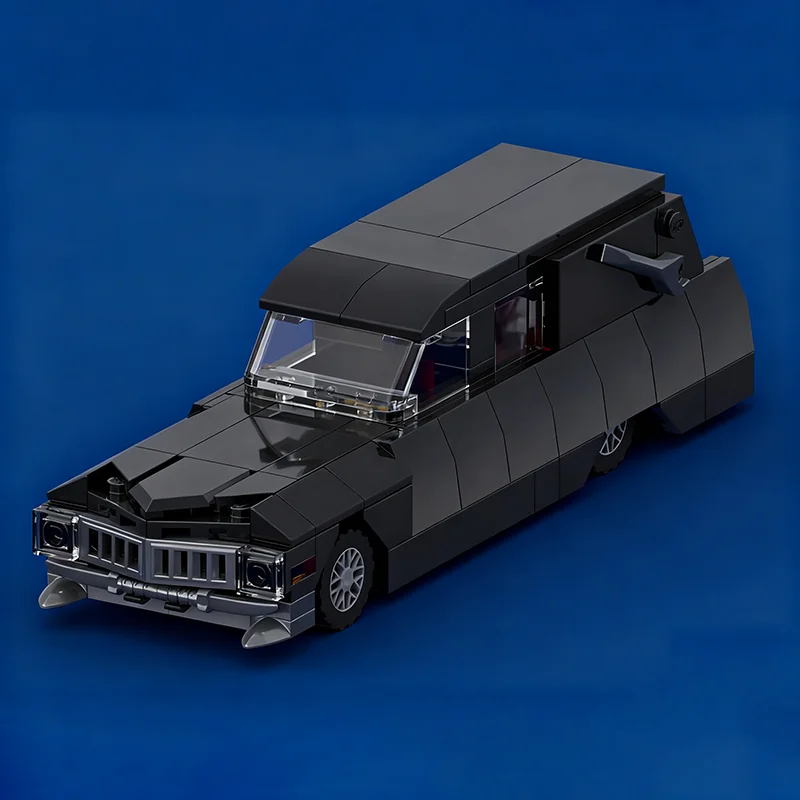 215 قطعة MOC Hearse 6 X مدينة المرور نموذج ألعاب مكعبات البناء لتقوم بها بنفسك فكرة إبداعية هدية الكريسماس الطوب عيد ميلاد