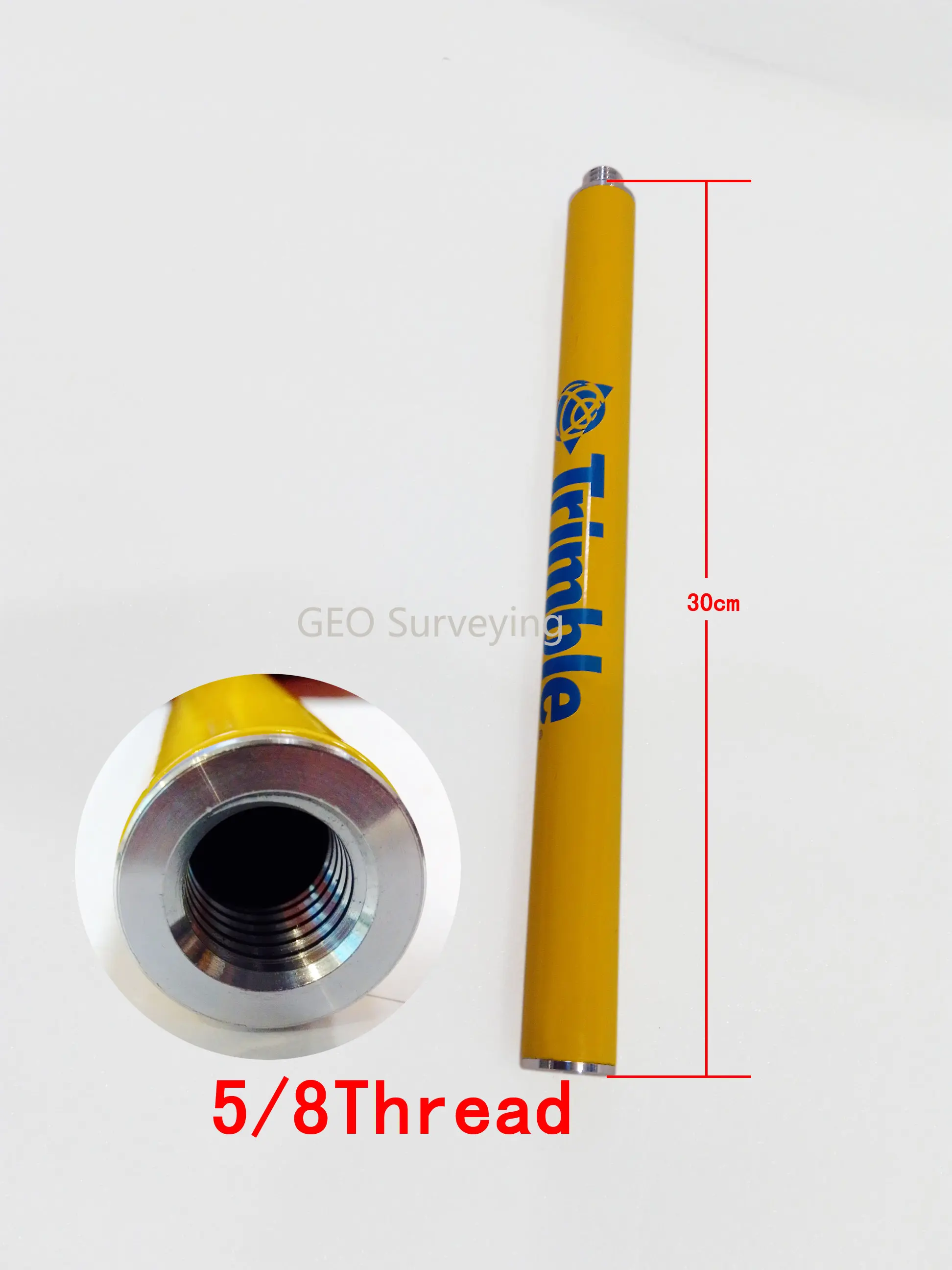 Imagem -02 - Antena de Pólo de Levantamento com Logotipo Branco Alumínio Estenda a Seção para Trimble Gps Mais 8x11 Rosca Ambas as Extremidade 30cm Comprimento Pcs