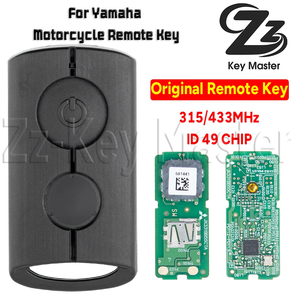 

Zz Key Master оригинальный SKEA7E-02 Yamaha мотоциклетный пульт дистанционного управления 433 МГц ID49 для YAMAHA XMAX XMAX300 NVX NVX155 AEROX JAUNS QBIX