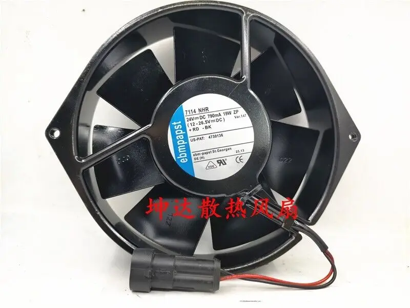 

1 PCS All Metal Fan 7114NHR DC24V 19W 17238 17cm 2 wire ABB Inverter fan