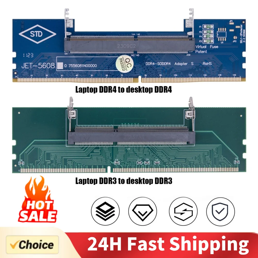 

Адаптер памяти для ноутбука к настольному компьютеру SO-DIMM к ПК DIMM-карта DDR3 DDR4 DDR5 Разъемная карта