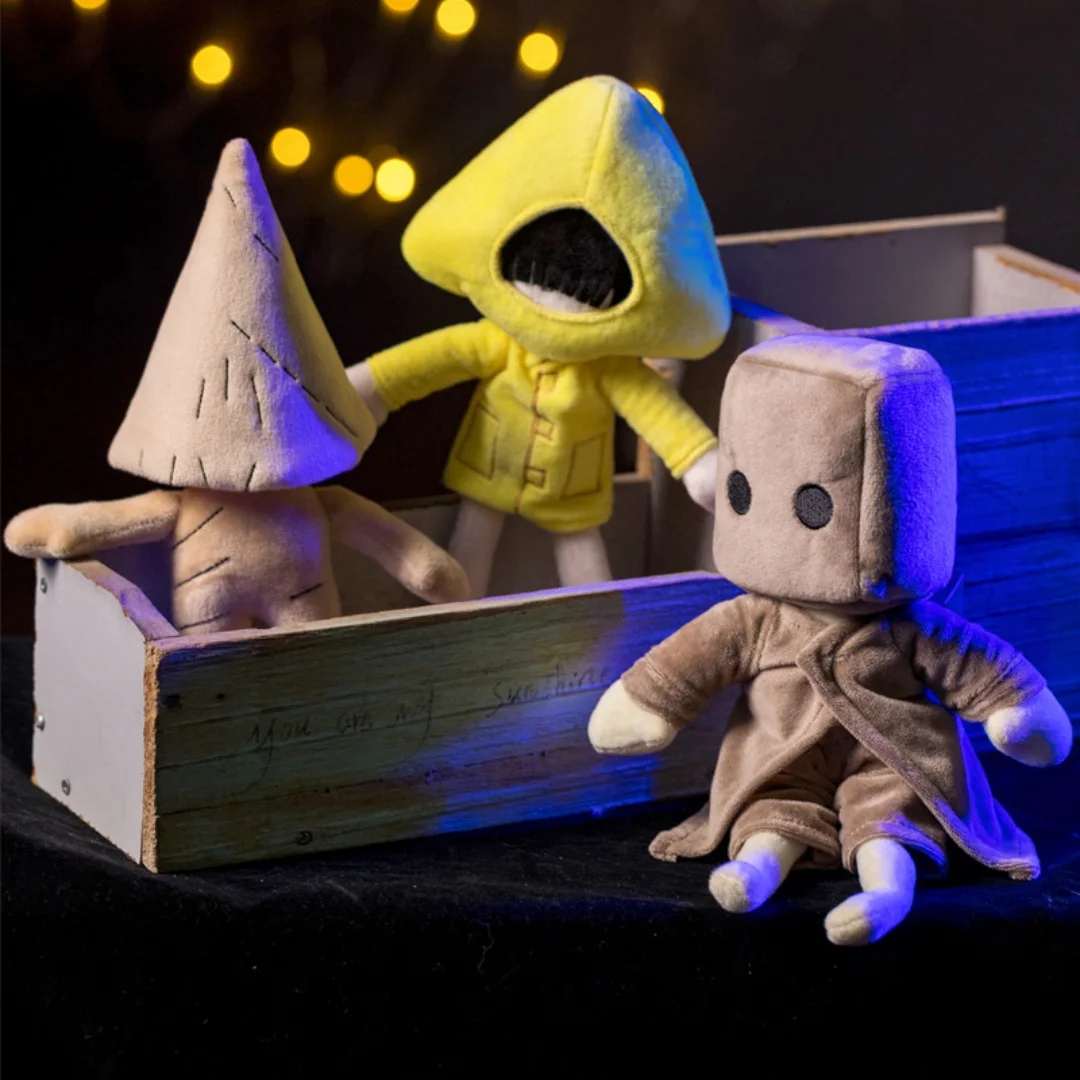 Cute Lifelike Little Nightmares 2 Plush Toy Six Figure Collection Cartoon Figure Adventure Game Gift Toys For Kids Game Fans