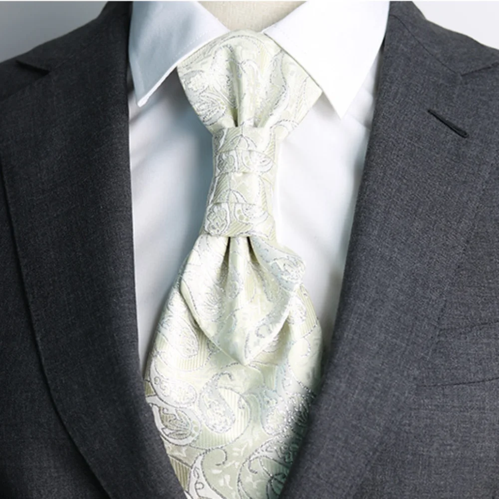 الكلاسيكية الجاكار الأزهار ربطات العنق Ascots Gravatas العريس الرقبة ارتداء Bowknot طوق الأعمال مكتب التعادل الرسمي