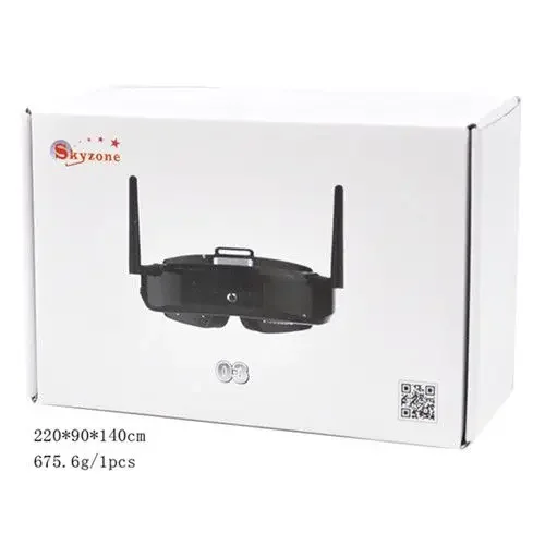 SKY03 3D 5.8G 48CH ダイバーシティレシーバー FPV ゴーグル ヘッドトラッカー搭載 フロントカメラ DVR HD レッド メーカー