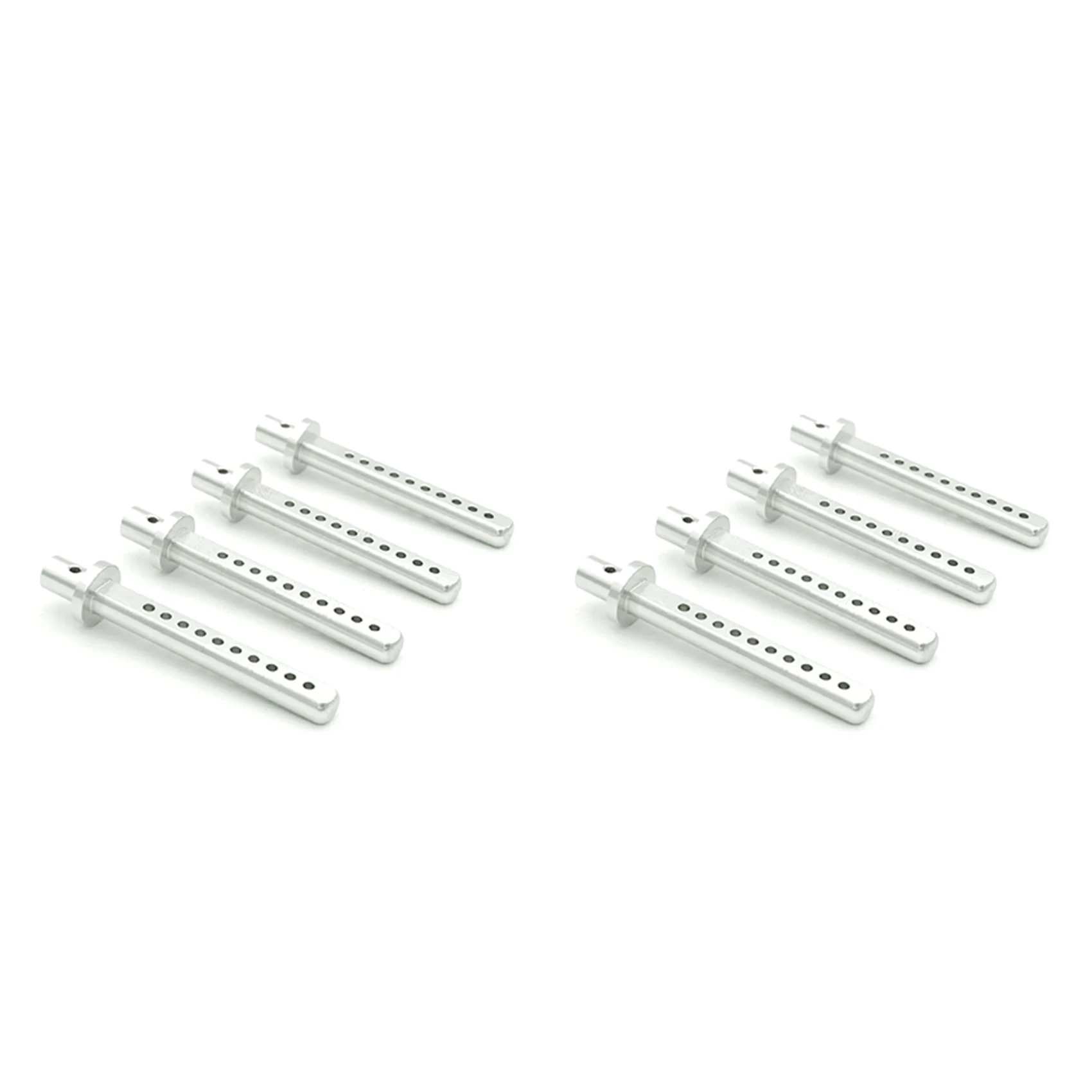 AS96-8Pcs Metal RC Car Shell Column Body Posts Mount For 1/10 Crawler Car Axial SCX10 SCX10 II RC4WD D90 TF2 Tamiya,Silver