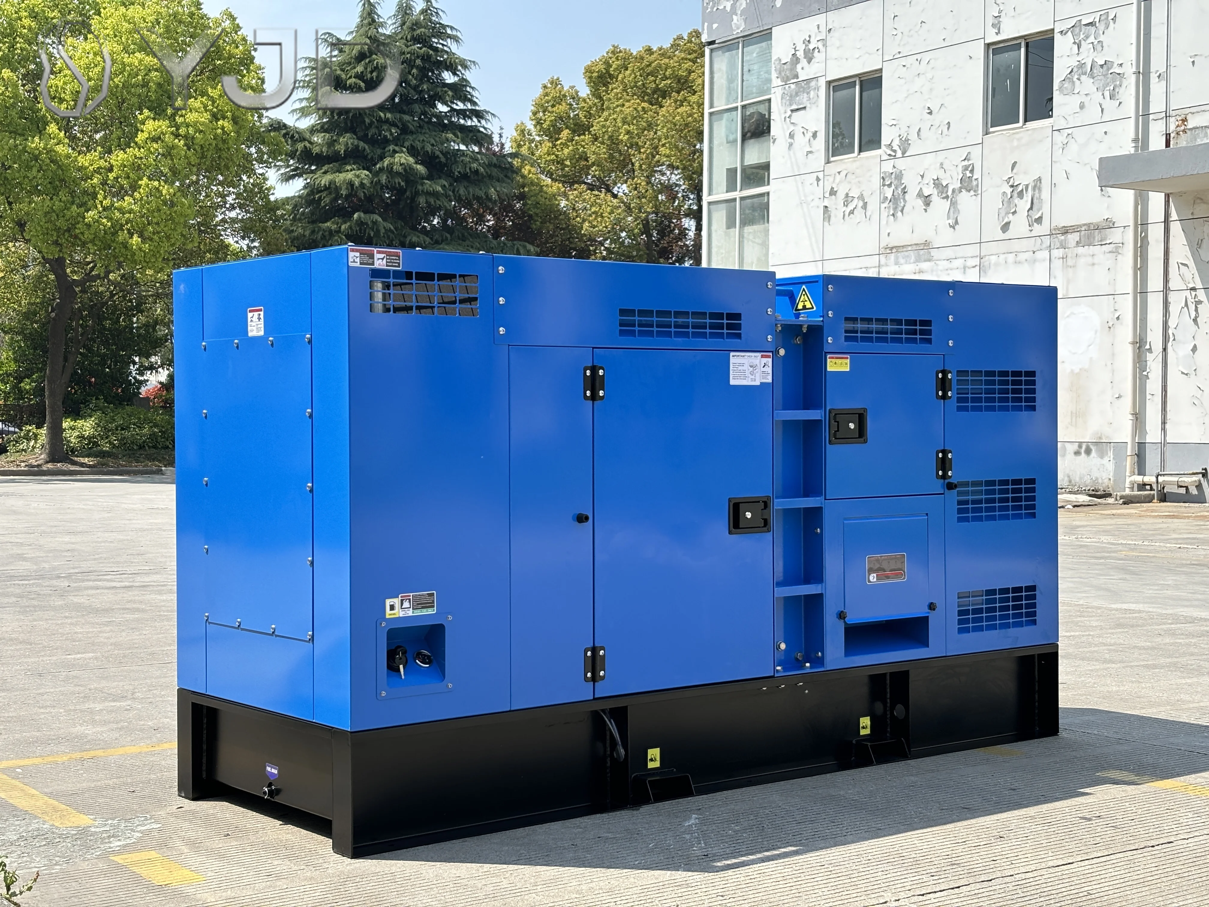 DYJD 150 KVA Electrical System Three-phase Voltage 220/127V 120 KW Cumins Soundproof Rainproof Denyo Diesel Generator Set