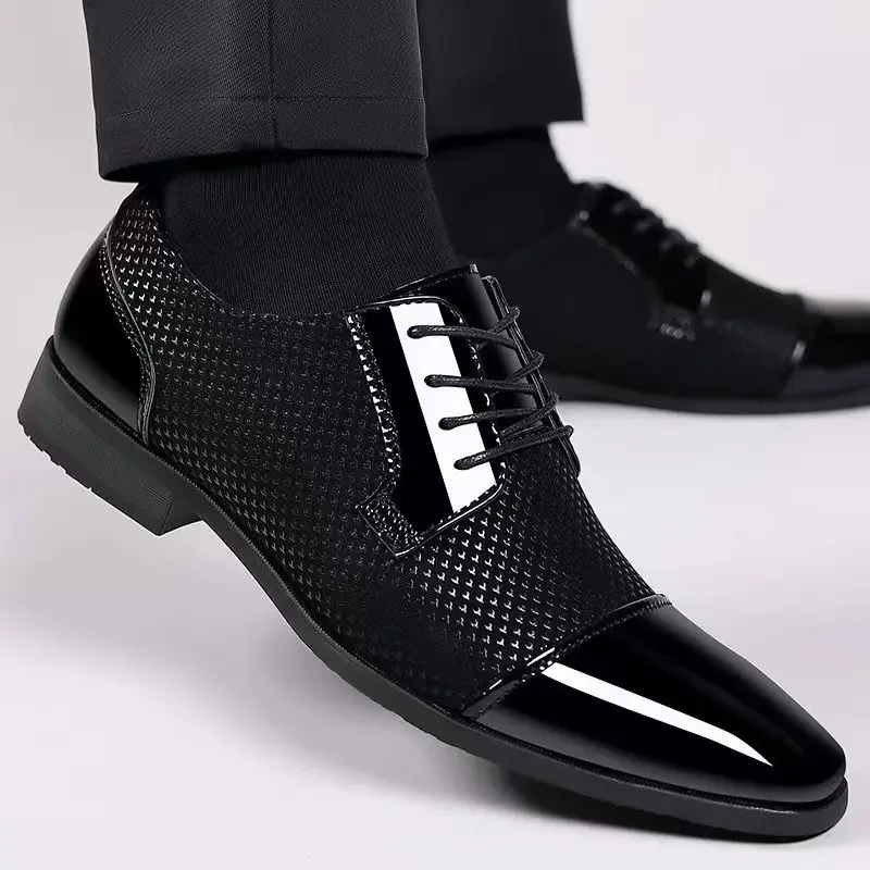 New Social Shoe for Men Leather Casual Dress Shoes Man Breathable In Summer Cheap Liquidation 2024 Style Suit Clothing Italian