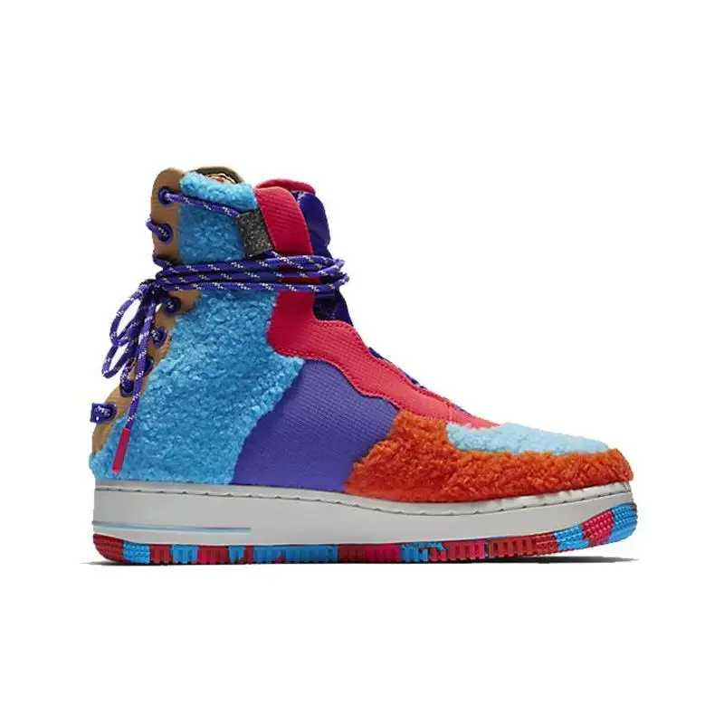 Nike Air Force 1 Rebel XX Sherpa Multi Women's Sneakers shoes CQ7518-571 With Original Box