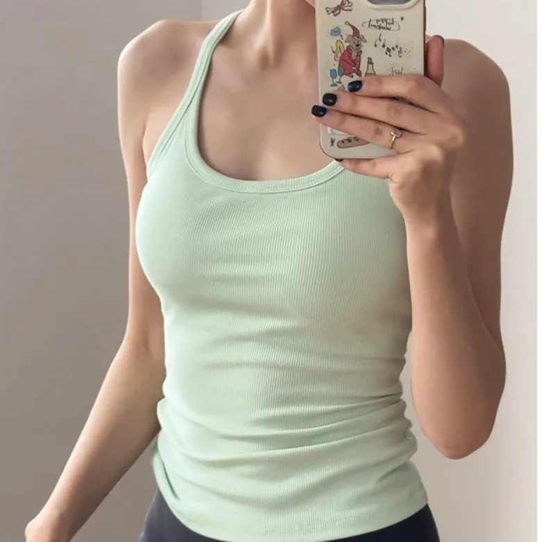 

Бесшовный спортивный жилет с накладкой на грудь Противоударное быстросохнущее нижнее белье для бега Эластичные I-образные бюстгальтеры для йоги Одежда для спортзала Верхний костюм