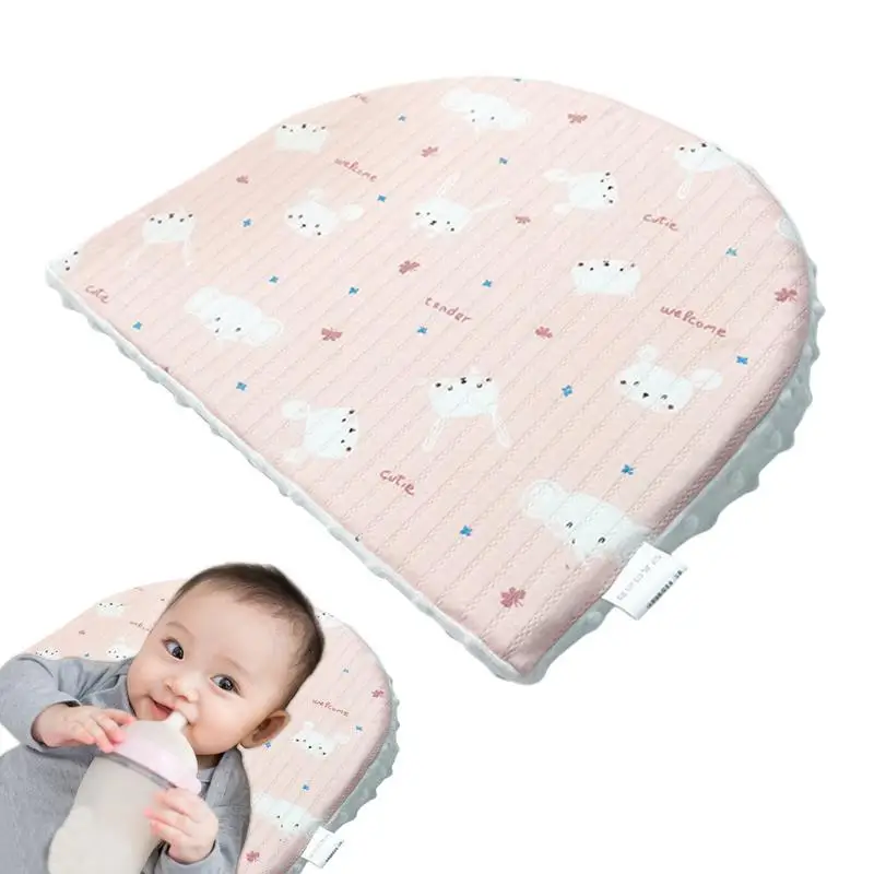 

Support Pillow For Newborns Supportive Portable Anti Vomiting Wedge Pillow 3D Bean Velvet Newborn Feeding Pillow For Picnic