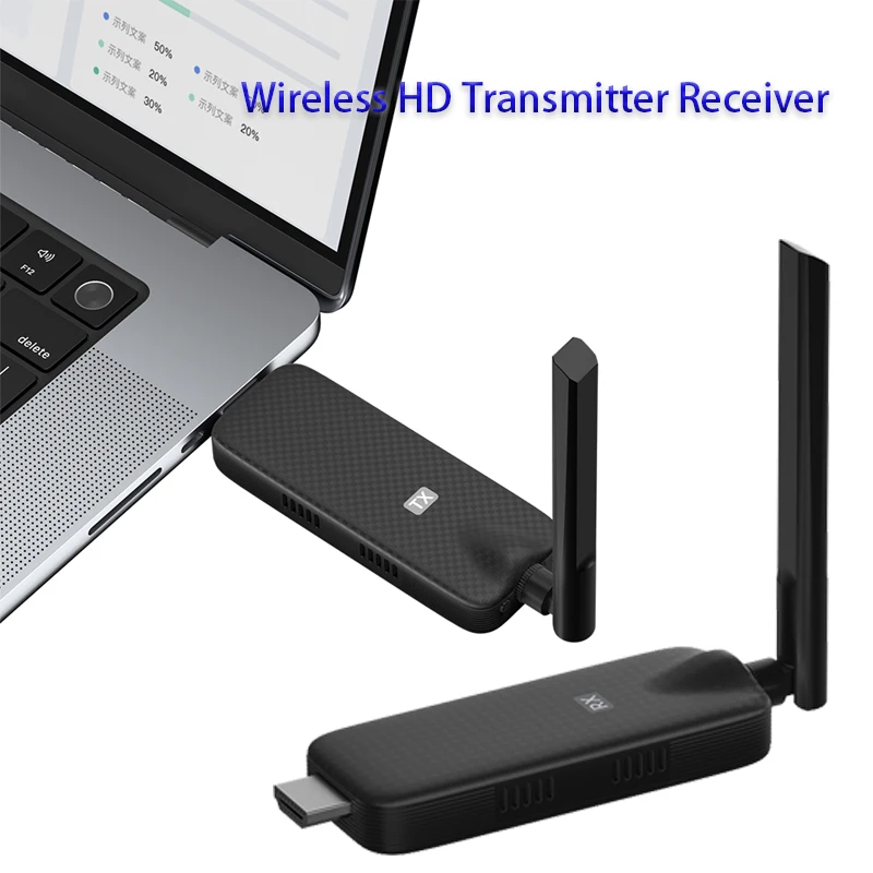 Screen Mirroring Wireless HD Transmitter Receiver Screen Mirroring Receiver Extension Display Miracast Airplay Dual band 2.4G 5G