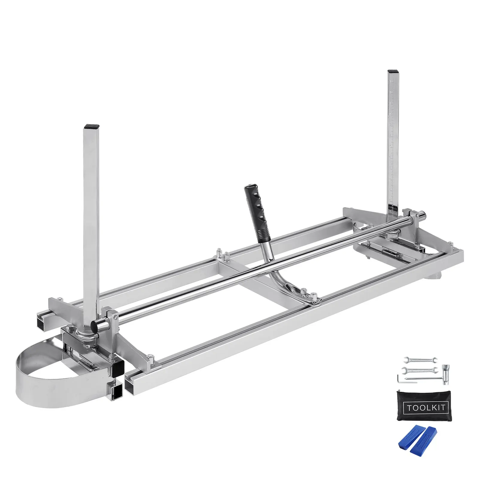 

VEVOR Portable Sawmill 14"-36" Guide Bar Galvanized Steel Chainsaw Planking Wood Lumber Cross Cutting Saw Mill for Woodworkers