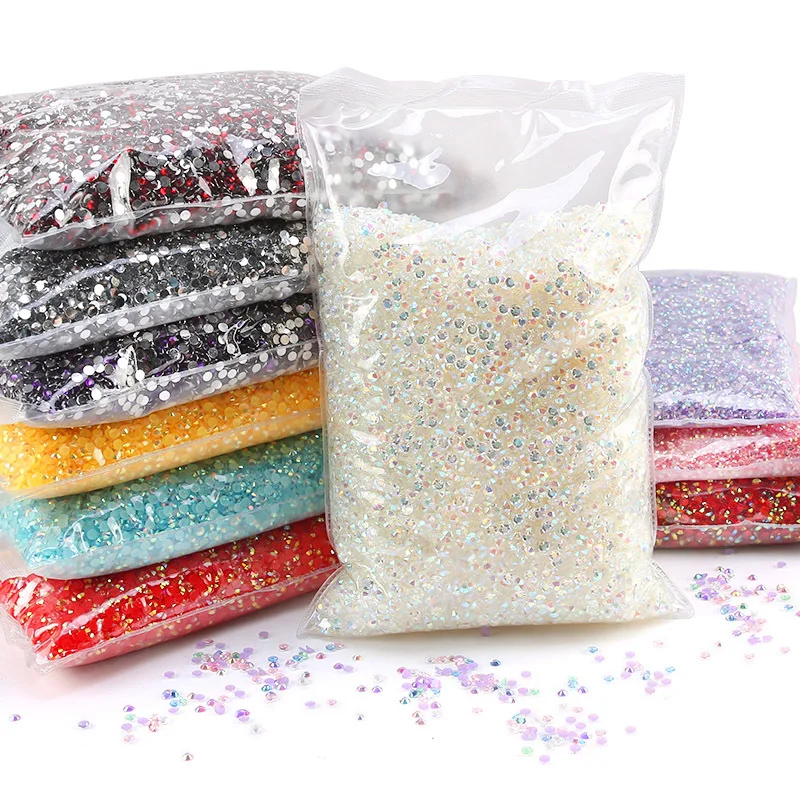 2-6Mm Transparent, Jelly AB Color Resin Drill, DIY Nail Art, Cups, Clothing and Other Decorative Rhinestones