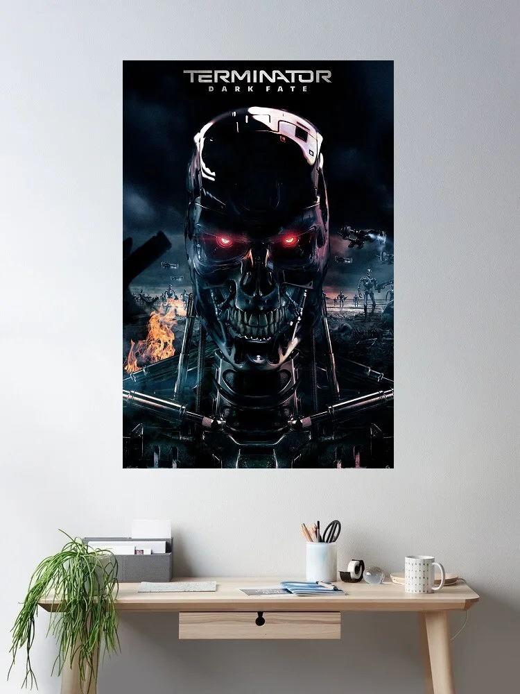

Terminator Dark Fate Movie Art Print Canvas Poster, Living Room Decor, Home Wall Picture