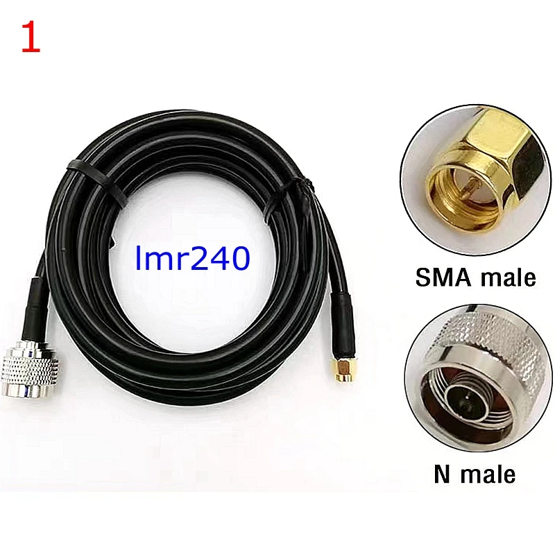 LMR240 50-4 Coax Cable L16 N Male Female To SMA Male Connector N To RPSMA Crimp for LMR-240 Pigtail Jumper 4G 5G LTE Extension