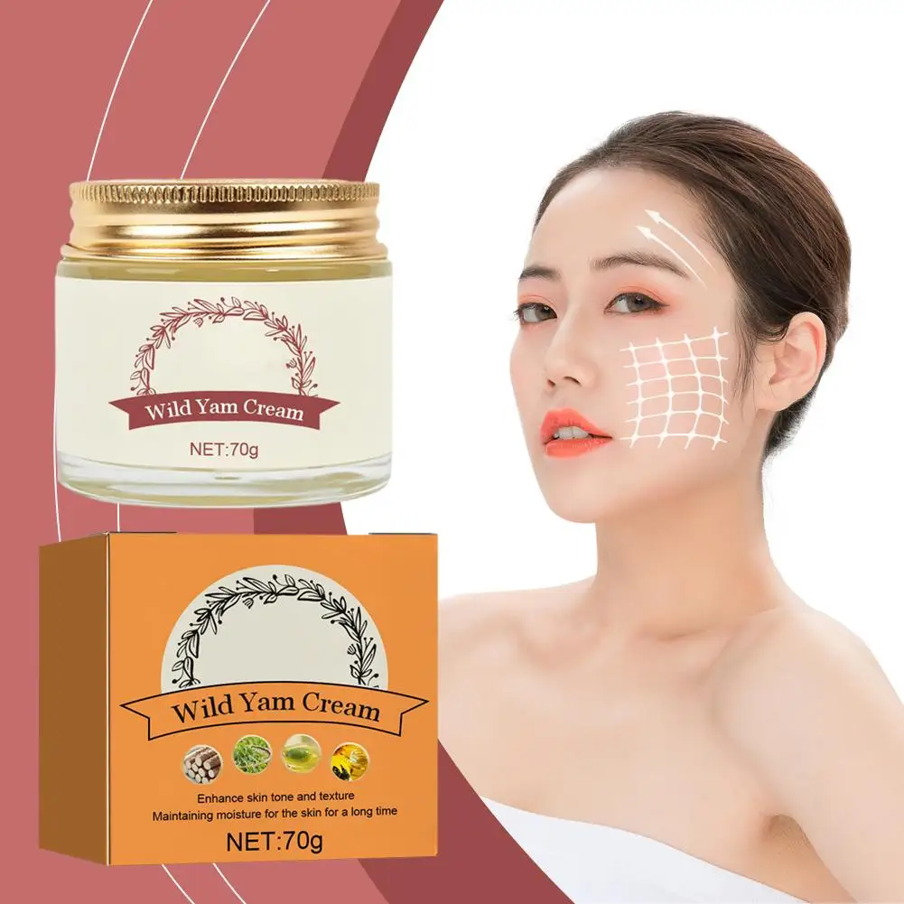 Wild Yam Cream Moisturizing Face Lift Skin Firming Formula Cream Mild Cream Moisturizing Yam Anti-aging Tightening Lifting A3O4