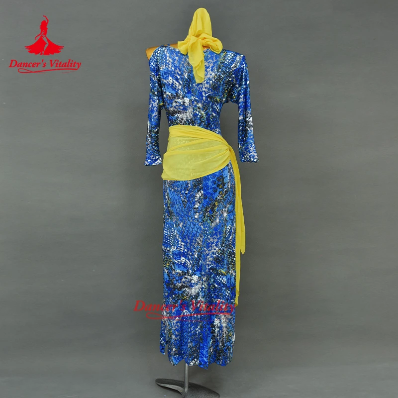 جديد ملابس الرقص الشرقي الكبار الإناث الشابي بلدي صيدي أداء رداء الرقص الشرقي ممارسة زي حيوية الراقصة #2