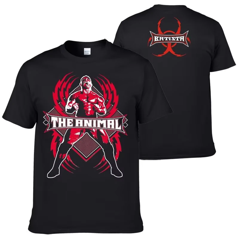 Camiseta de Manga Corta Batista para Hombre, 100% Algodón, Estilo Retro, Holgada, Casual, Europea y Americana, para Verano