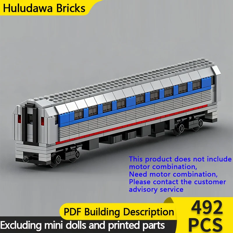 

Модель городской автомобиль MOC, строительные кирпичи, амфлет, пассажирский поезд, каретка, модульная технология, подарки, праздник, сборка, детские игрушки, костюм