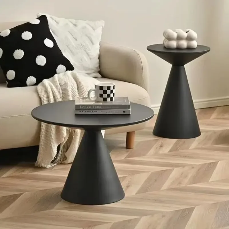 Coffee table living room household small apartment light luxury modern simple Internet celebrity round sofa edge a few