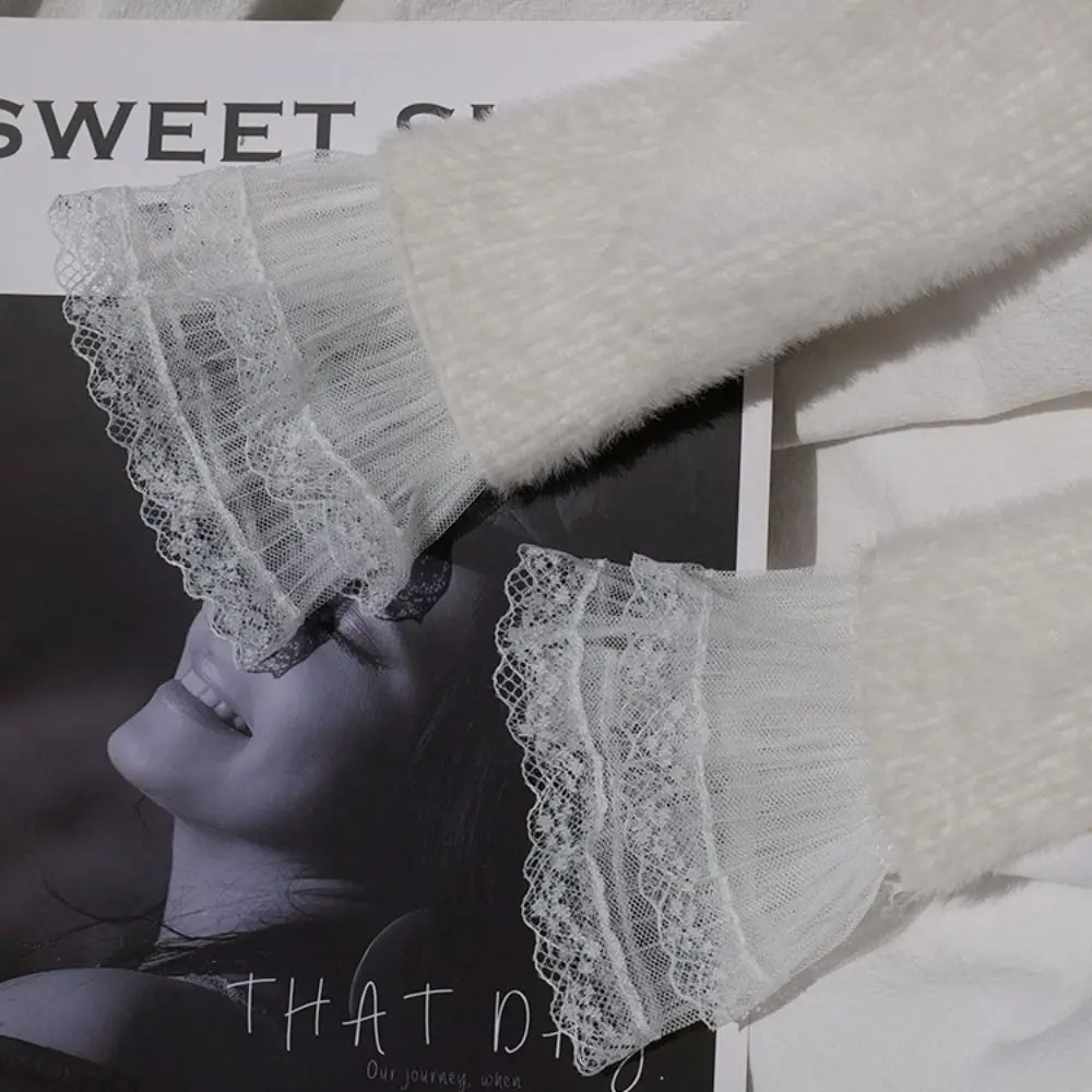 1 пара универсальных шрамов, свитер, декоративные перчатки, съемные манжеты на рукавах, оборки, рукава до локтя, кружевные манжеты с искусственными рукавами