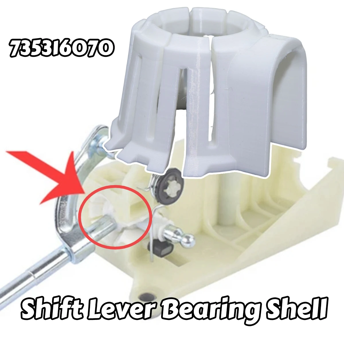 

Gear Linkage Selector Bushing Shifter Bearing Shell Gearstick Lever Rod For Citroen Nemo Fiat Fiorino Peugeot Bipper 2007-2018