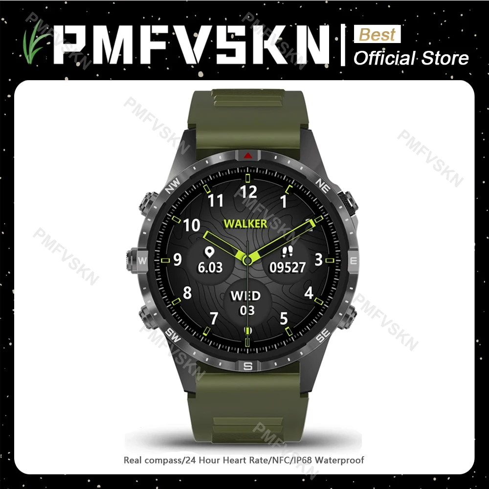 

Men Luxury Smartwatch 1.6" HD Large Screen Blood Oxygen Bluetooth Call Pedometer Compass Waterproof 100+ Sport Modes Smart Watch