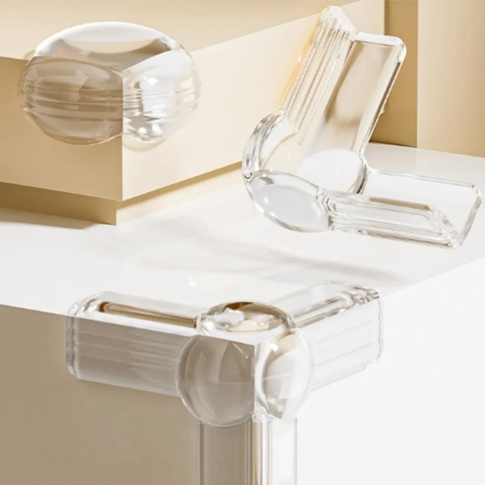 

4PCS Transparent Furniture Corner Guards Proofing Corner Protectors for Table Thick Soft Edge Bumpers for Safety