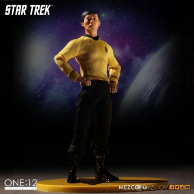 Genuine Out of Stock Mezco Ant Star Trek Lieutenant Sulu 1:12 Mobile Doll Model