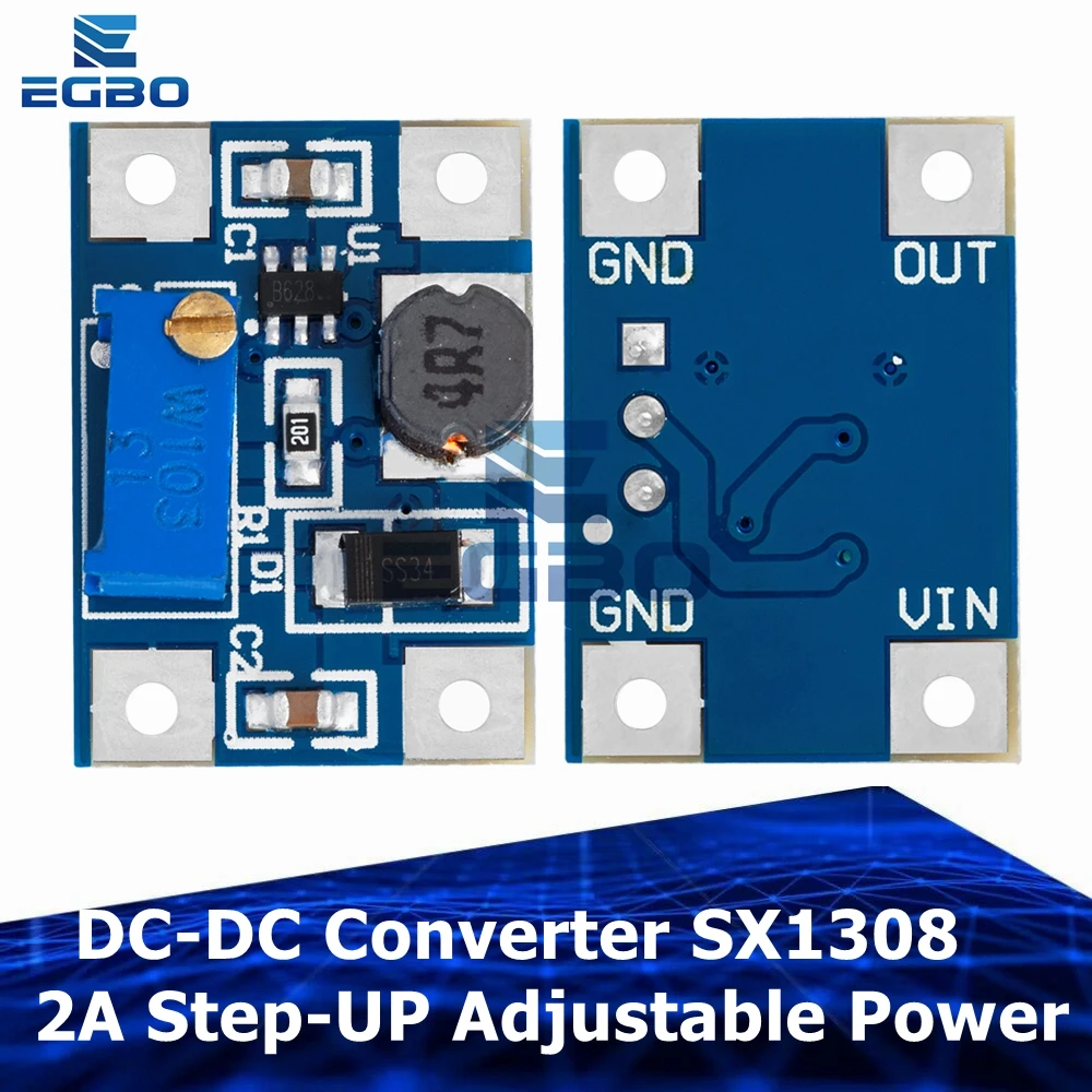 EGBO DC-DC Step-Up Converter SX1308 2A – Praxis-Test und detaillierte Anleitung für sichere und effiziente Stromversorgung