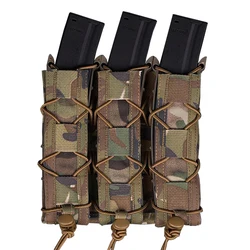 Bolsa táctica Tiger larga Triple Mag 9mm MOLLE extracción rápida