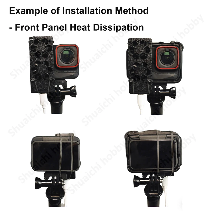 1PCS Action Camera Radiatore Ventola di dissipazione del calore ad alta efficienza Differenza di temperatura Accessorio di raffreddamento per DJI/GoPro/Insta360