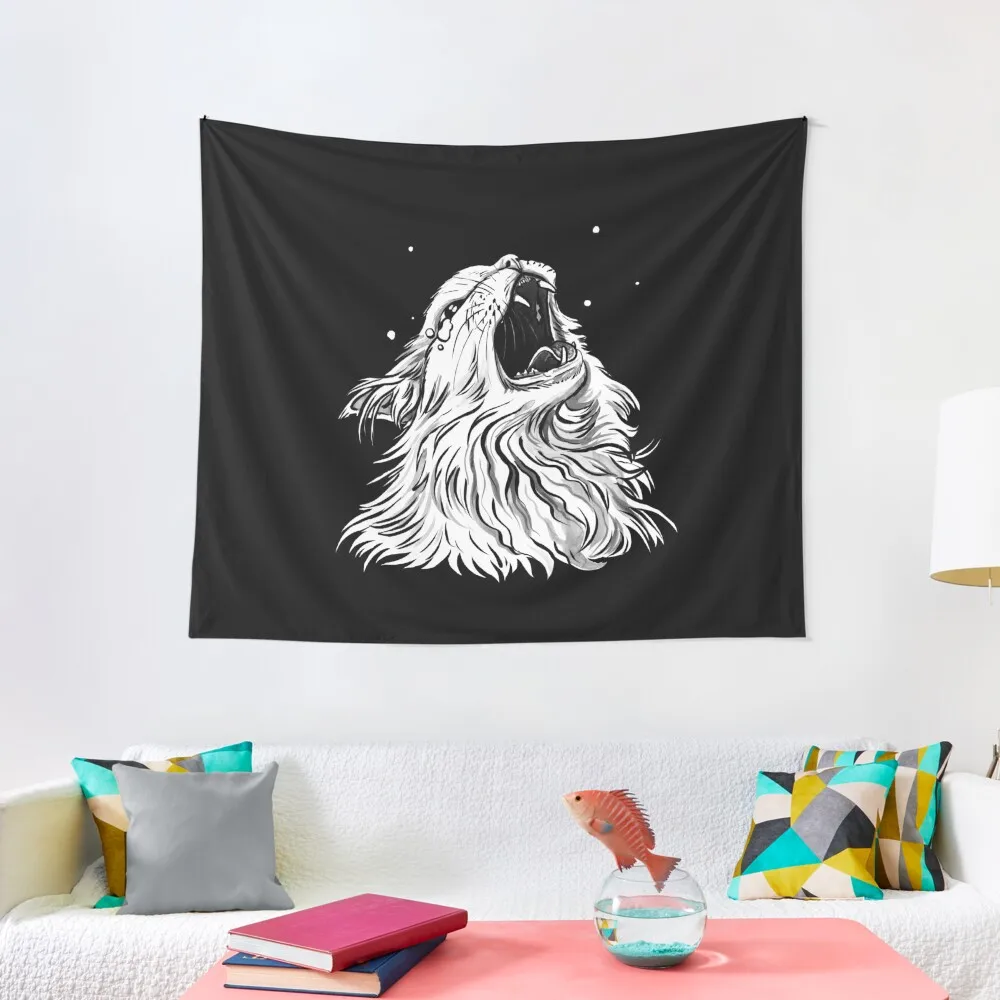 Colors/Black Screaming Thurston Meme Cat Tapestry Outdoor Decoration Room Decorations Carpet Wall Decorative Wall Mural Tapestry