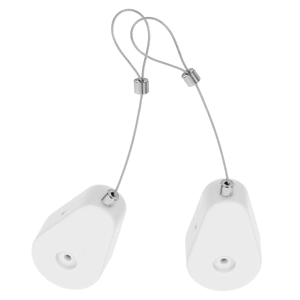 

2pcs Automatic Retractable Wire Reel Anti-theft Steel Wire Box Remote Control Lock Security Tether Strong