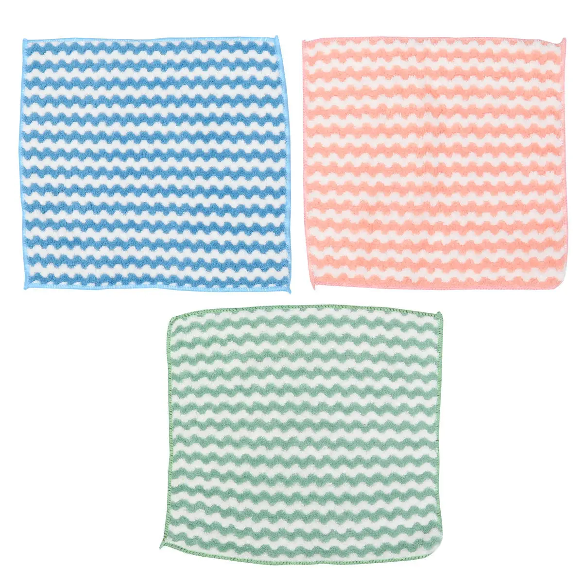 6Pcs Oil Absorption Kitchen Dishcloths High Absorbent Non-Shrink Cleaning Cloths for Dishes Bowls Counters Multi-Purpose Kitchen
