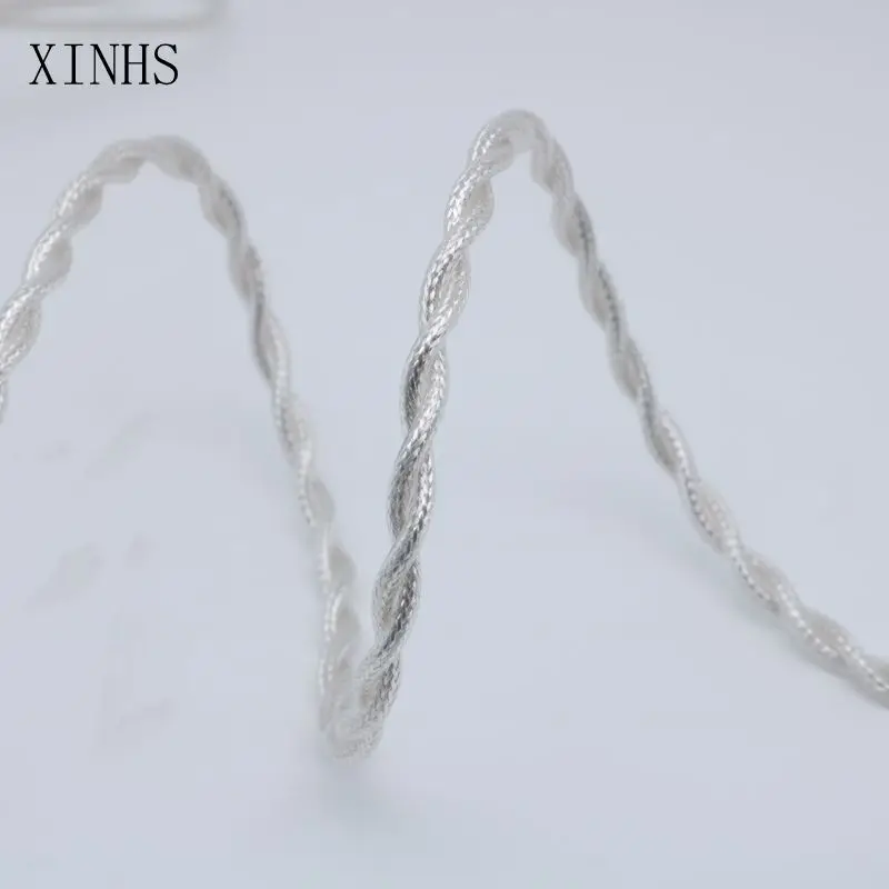 XINHS 2Core Silver Plating On Single Crystal Copper MMCX/0.78MM2Pin For ARTTI R2 HiFi IEMs in Ear Wired Earphones