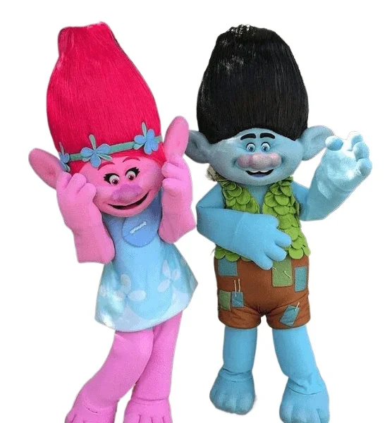 NEW Poppy From Dream Works Trolls Movie Costume Mascot Fancy Dress Carnival Costumes Halloween Christmas Gifts Ouftis
