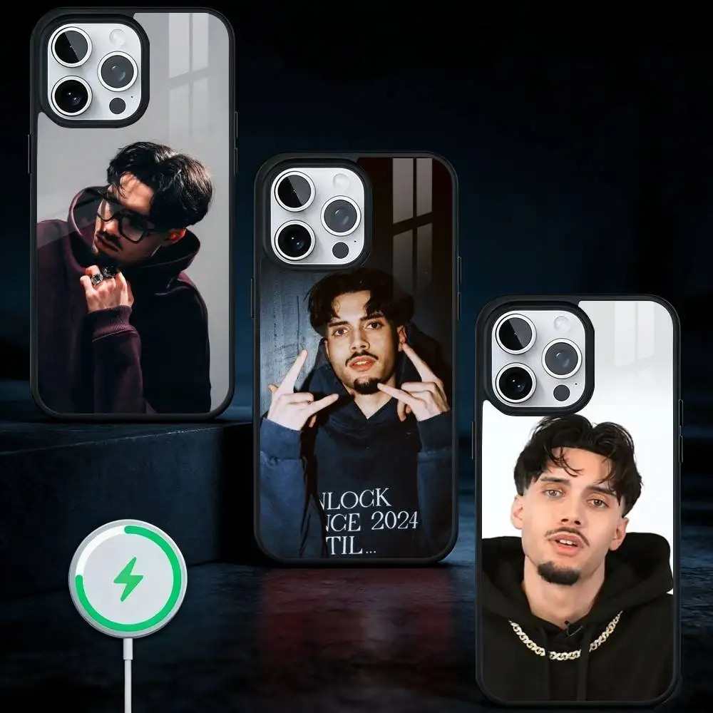 

Rapper R-RNBOI Phone Case For iPhone17,16,15,14,13 Plus,Pro Max Magnetic For Magsafe Wireless Charging