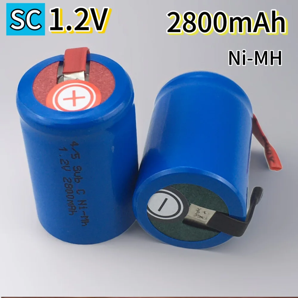 

Ni-MH Rechargeable Battey 100% Original SC 1.2V 2800mah Screwdriver Electric Drill With Welding Label Power Tool SUBC Cells