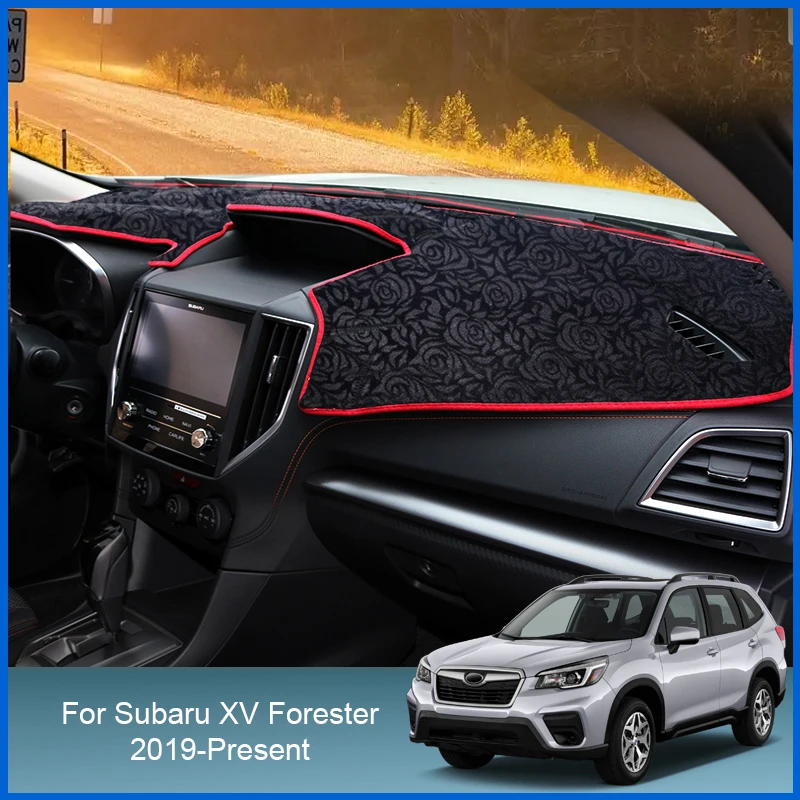 

For Subaru XV Forester 2013-Present RHD&LHD Auto Dashboard Cover Protective Pad Artificial Sunshade Carpet Car Accessories