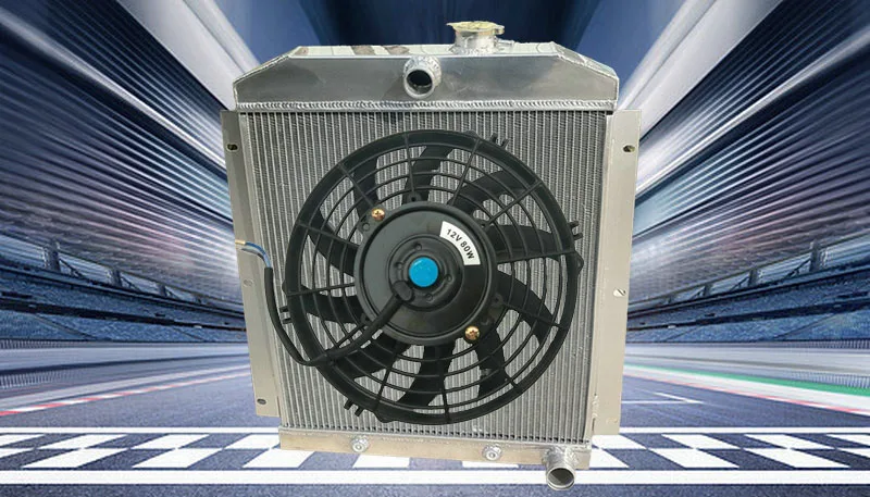 3 ROW Aluminum Radiator & Fan FOR 1947-1954 CHEVY 3100/3600/3800 TRUCK PICKUP L6 1948 1949 1950 1951 1952 1953 1954 47 48 AT/MT