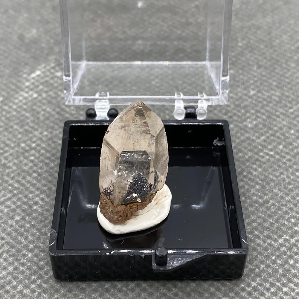 100% Natural Crystal Column Wrapped Goethite Ore Specimen Healing Crystal (Black Silver Mountain)