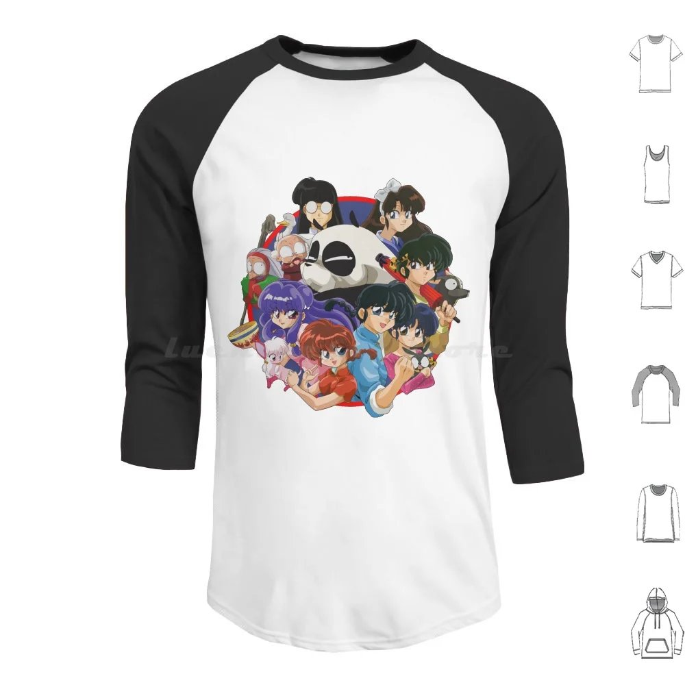 

Ranma 1 / 2 And Friends Hoodies Long Sleeve Ranma Guy Girl Akane I Tend Ryoga Hibiki Ukyo Mouse Happosai Cologne