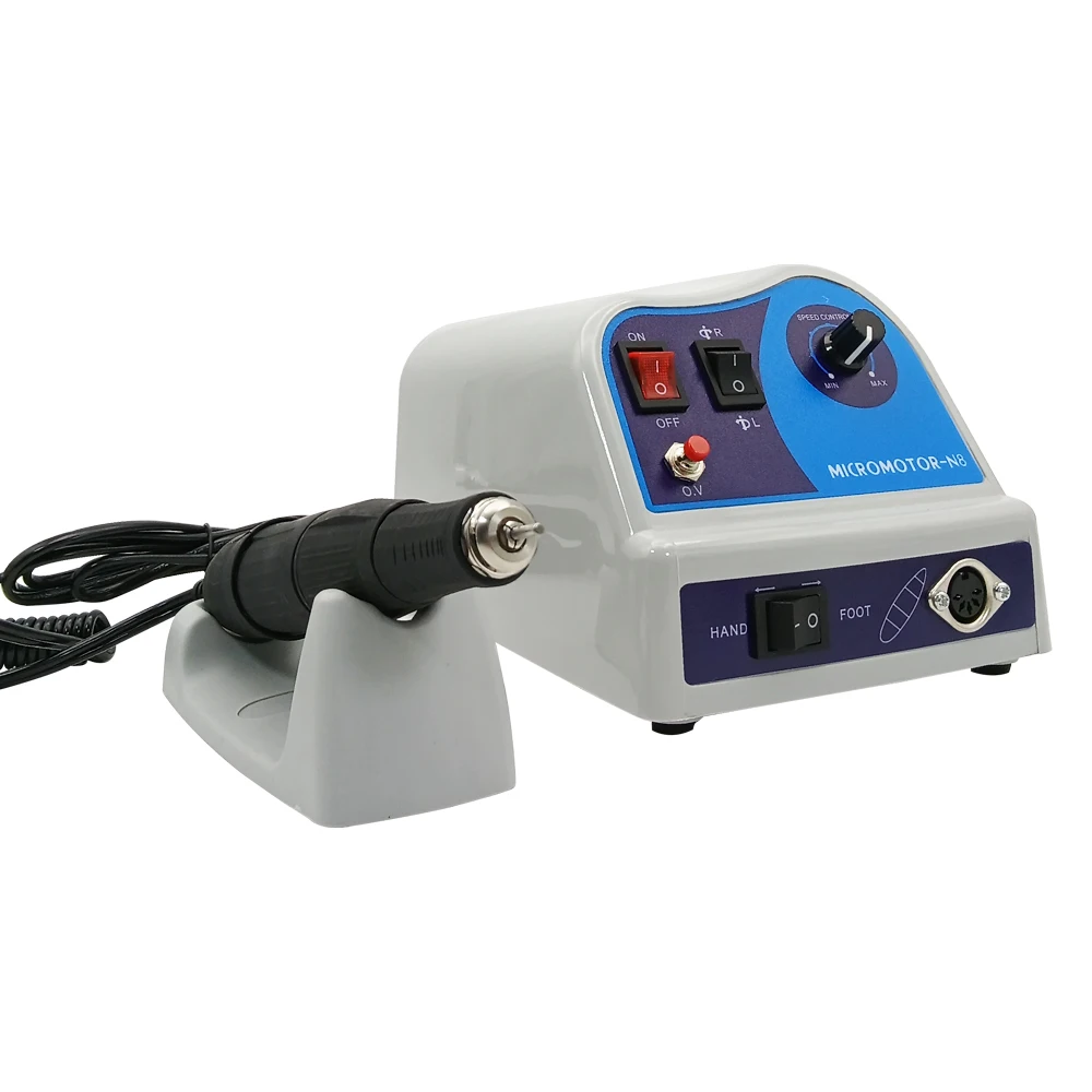 Dentals Lab N8 Micro Motor with SDE SH37LN Handpieces 45000 RPM Electrics Polishing Micromotors for Dental Surgical Instruments