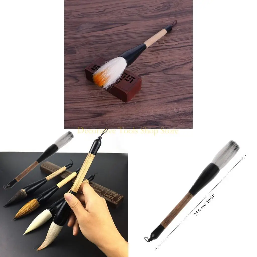 

QX2E Китайская каллиграфия кисти козья волоса бамбуковой вал каллиграфия аксессуары курса