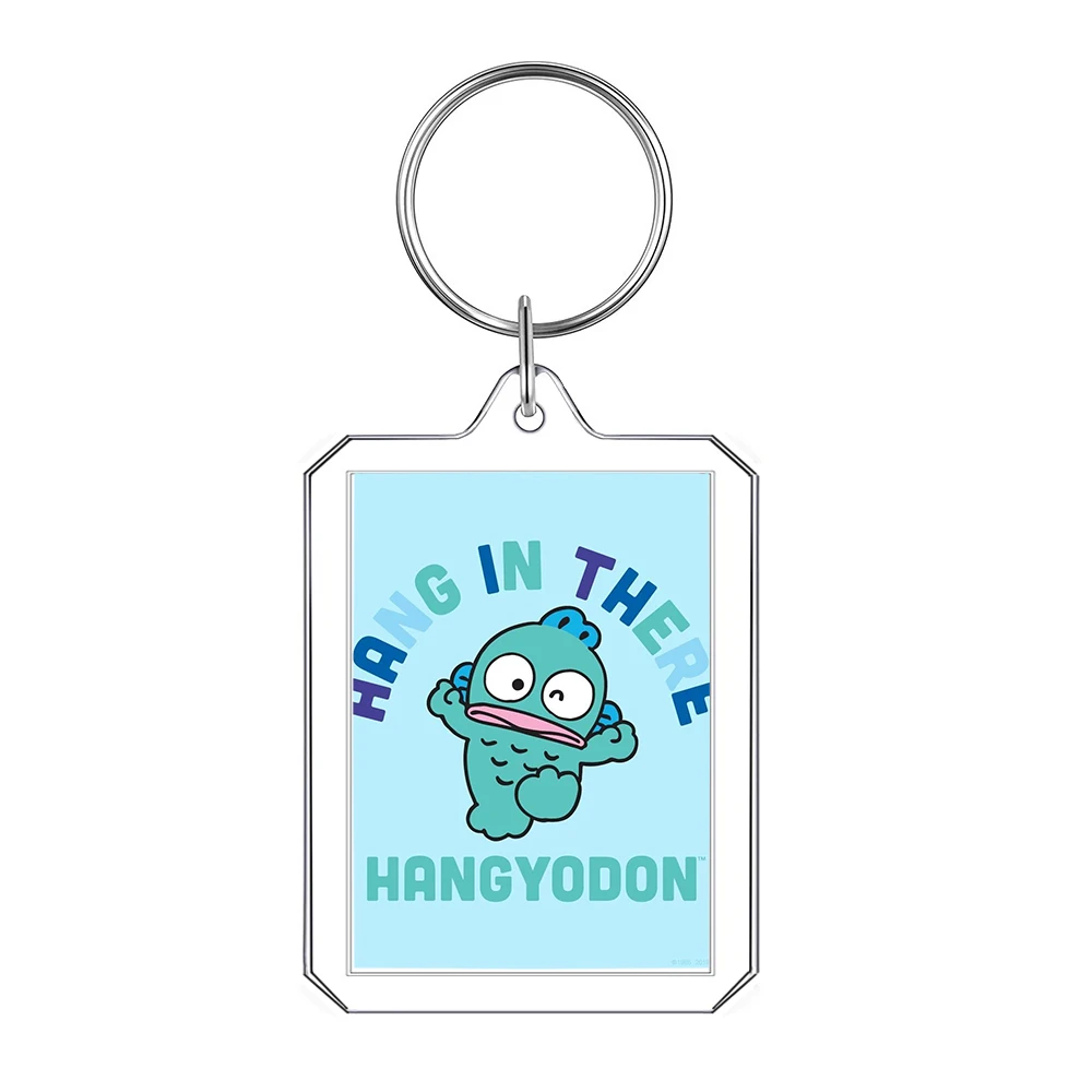 Kawaii New Sanrios Hangyodon Acrylic Keychain Decor Anime Cartoon Girls Boys Fashion Keyring Car Pendant  Accessories Toys Gifts