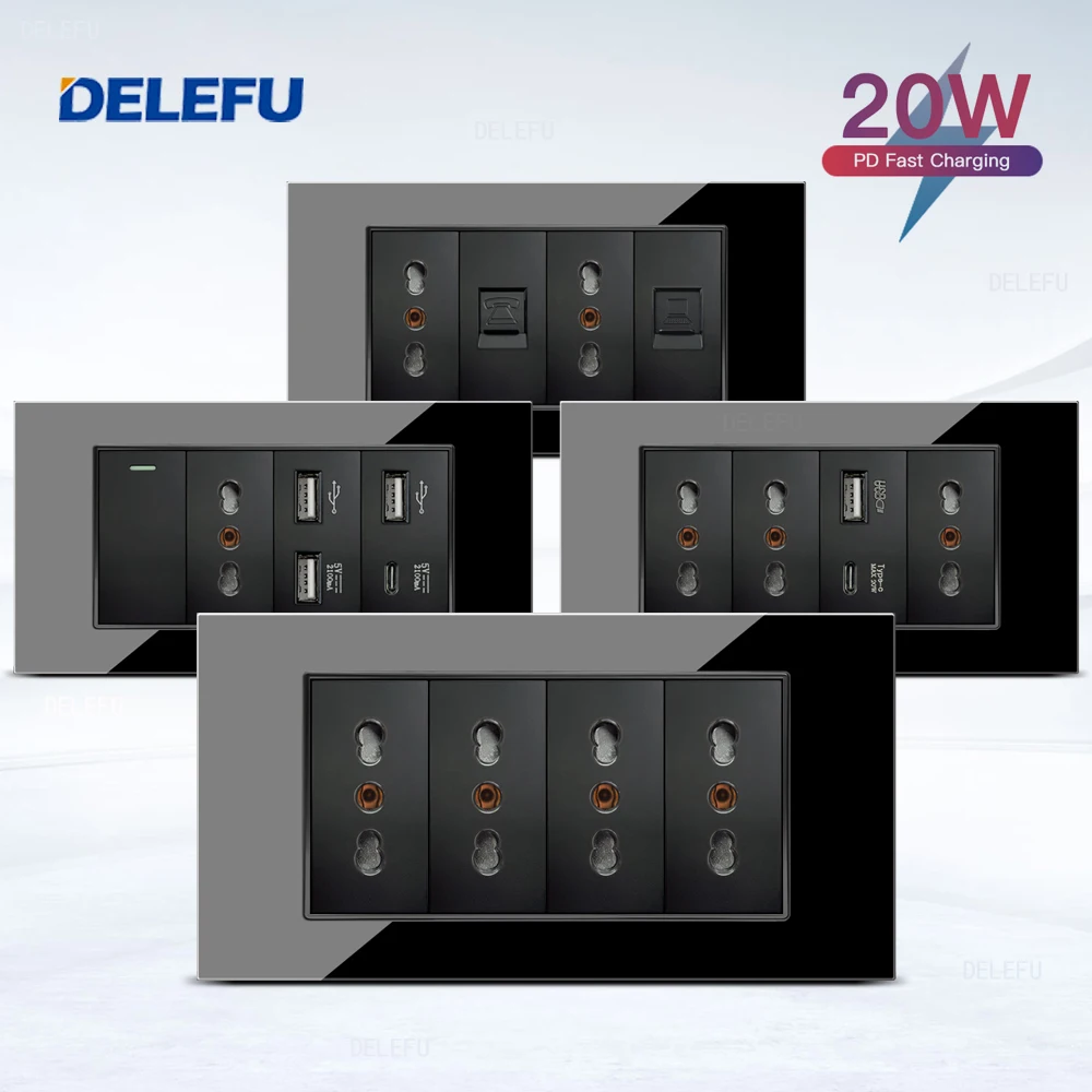 Delefu SC70 USB-C Wallplate