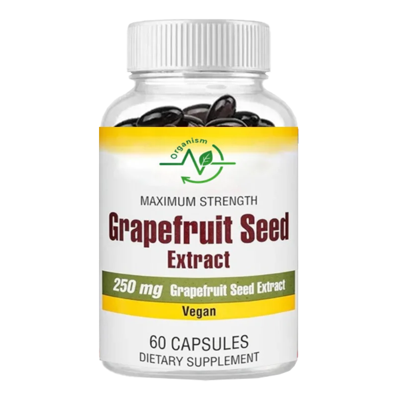 

Grapefruit Seed Extract 250mg Capsules - 60 Count Maximum Strength Supplement with Bioflavonoids